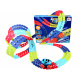 Colorful flexible race track 184 pieces 4m ZA4379