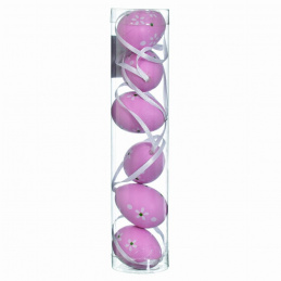 Set of 6 Easter eggs for hanging