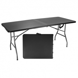 O9D FOLDING CATERING TABLE 180CM BLACK