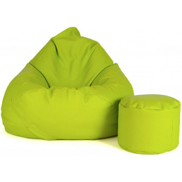Aga Sofa bag XXXL + footrest Lime green