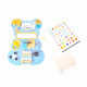 Aga4Kids Montessori Wooden Board Bear Blue