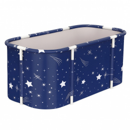 Aga Folding Portable Bathtub 120x60x50 cm Dark Blue