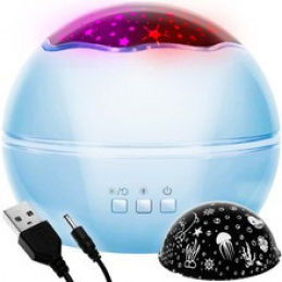 Deluxe night sky projector blue Malatec 16858