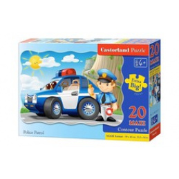 CASTORLAND puzzle 20 MAXI pieces - Police patrol