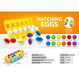 Egg set Match shapes and colors