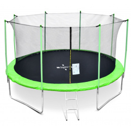 Legoni Trampoline 366 cm Light Green + indoor protective net + ladder