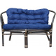Aga Rattan set BAHAMA Choco Dark Blue
