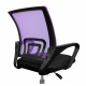 Aga Office Chair MR2077 Black - Purple