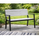 Aga Garden Bench 118x54x77 cm Gray