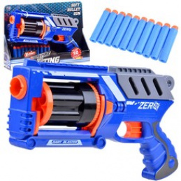 Pistol with foam cartridges 10pcs ZA3286