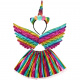 Unicorn costume skirt headband multicolored