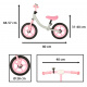Aga Trike Fix Balance bike White-pink