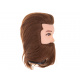 Aga Barber training - head with beard BARBER brown