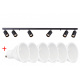 Ceiling spotlight LED VIKI-L 6x GU10 black