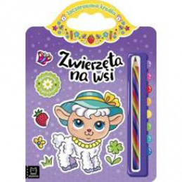 Axiomat Animals in the Countryside. Coloring book with stickers KS0727 universal