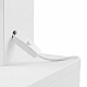Aga Dressing table with mirror and lighting + stool Matte white