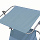 Aga 2x Garden Reclining Lounger with Canopy Light Blue