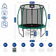 Aga SPORT EXCLUSIVE Trampoline 250 cm Dark Green + Safety Net + Ladder - SECOND QUALITY