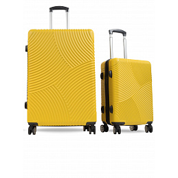 Aga Travel Set of Suitcases Yellow, size L + S, 6CZ016 - SECOND QUALITY