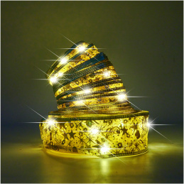 Decorative LED Ribbon 10m 100LED Christmas Tree Lights Christmas Decoration Warm White with Batteries