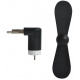 Mini fan microUSB black ISO 5770