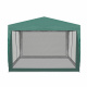 Aga Garden Gazebo with Mosquito Net 3x3 m Green