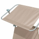 Aga 2x Garden Reclining Lounger with Canopy Beige