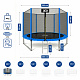 Aga SPORT PRO Trampoline 305 cm Blue + Safety Net + Ladder