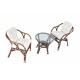 Aga Rattan set SITA Choco White