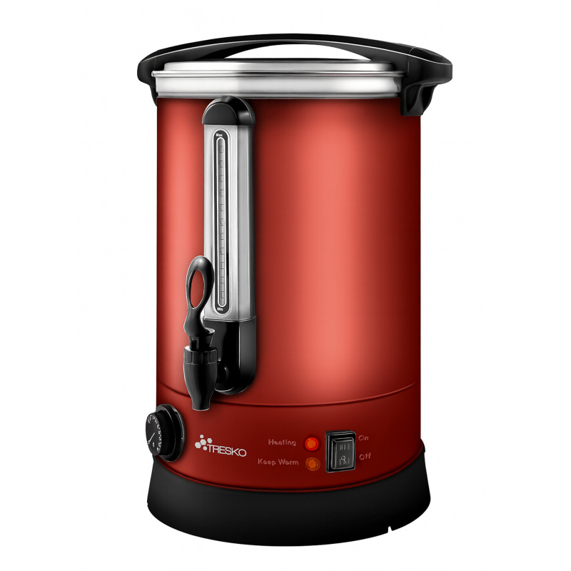 Tresko Mulled Wine Heater 6.8 L Red
