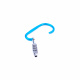 Aga Carabiner with Code Lock 12.1x6.7 cm Blue
