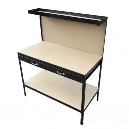 Aga Workshop Table with Pegboard 112x60x150cm