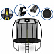 Aga SPORT EXCLUSIVE Trampoline 250 cm Black + safety net + ladder - II. QUALITY