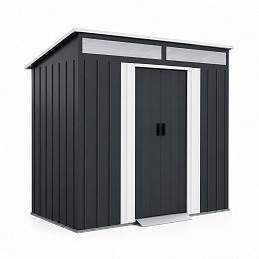 Aga Garden Shed 238x132x180 cm Dark Gray