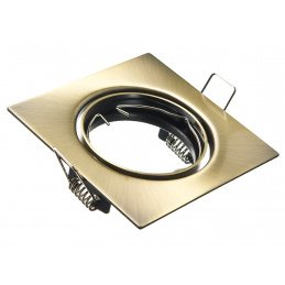 Suspended spot luminaire square EXCLUSIVE 71044 brass