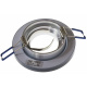Round ceiling luminaire - glass - black - tiltable