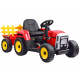 Electric Tractor with Trailer and Remote Control PA0242 Pink