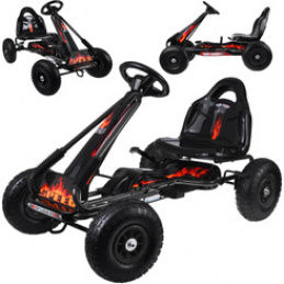 Large pedal go-kart with adjustable seat, inflatable wheels SP0839 universal