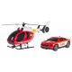 Helicopter + Fire Truck Set