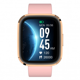 Garett GRC STYLE Smartwatch Gold with Pink Silicone Strap