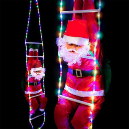 LL2 SANTA ON LADDER LED XXL DECORATIVE SNAKE
