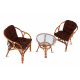 Aga Rattan set SITA Honey Dark Brown