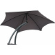 Linder Exclusiv Garden Lounger with Parasol Grey