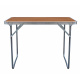 Aga Folding Camping Table 80x60x70 cm Brown