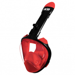 Aga Full Face Snorkeling Mask L/XL Black/Red