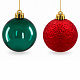 Aga Set of Christmas baubles 6 cm 10 pcs red and bottle green