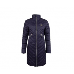 Versace 19.69 Women's Quilted Coat C67 Navy