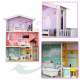 Aga Wooden dollhouse with furniture Pastel