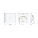 Glass Touch Double Switch - White - GLASS