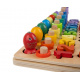 Wooden jigsaw with fish, numbers, circles ISO 17252